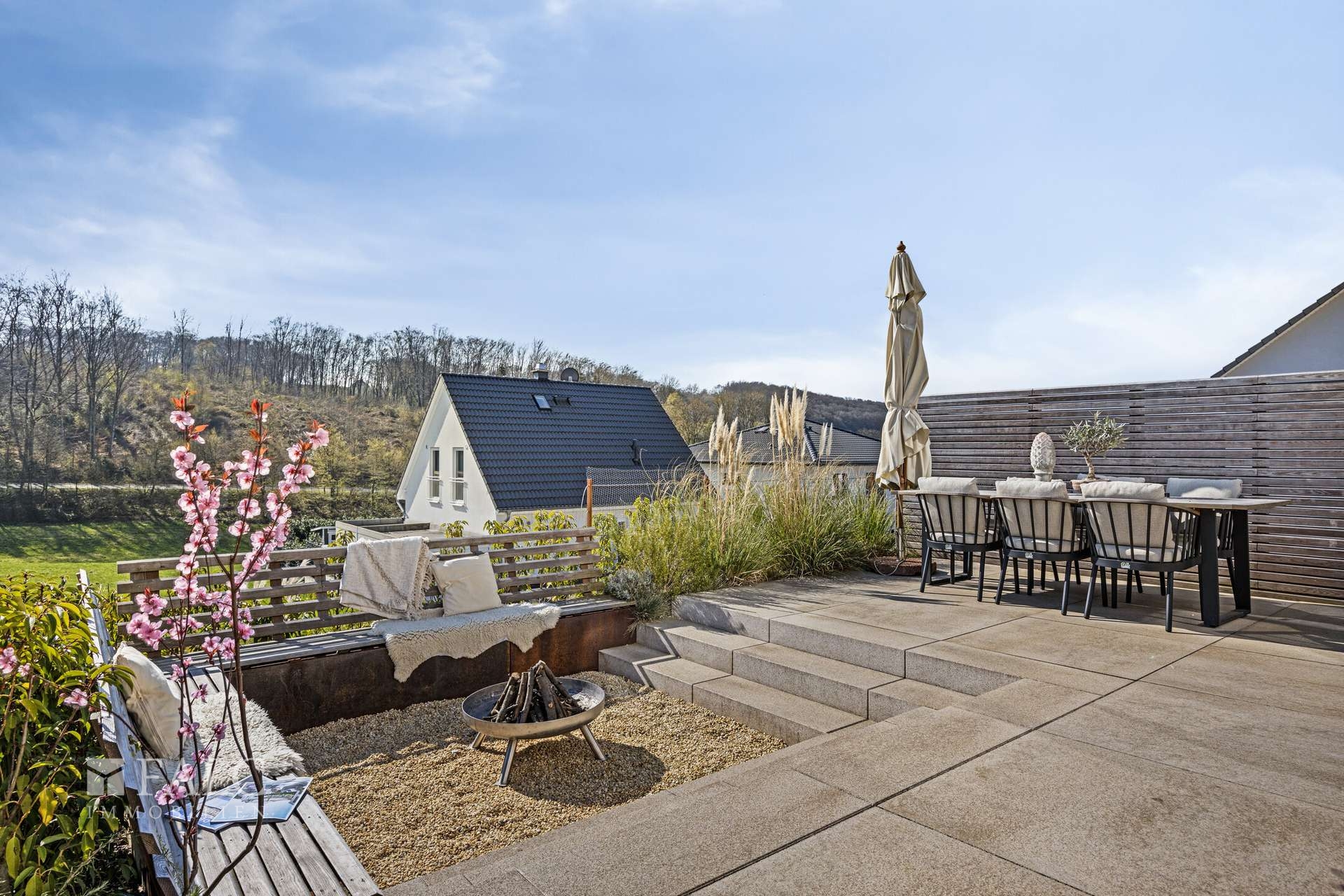 Terrasse mit Relaxecke